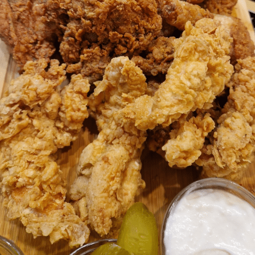 6 Crispys, Pommes, Coleslaw